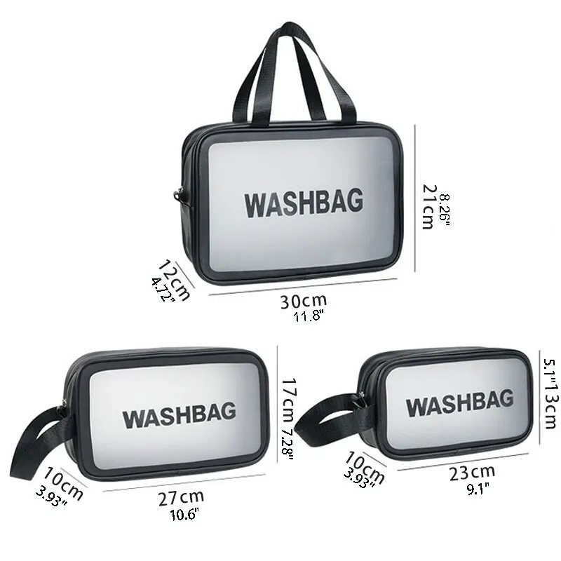 Portable Travel Wash Bag Female Transparent Waterproof Makeup Storage Pouch Large Capacity Cosmetic Organizer Beauty Women Case - Image 2